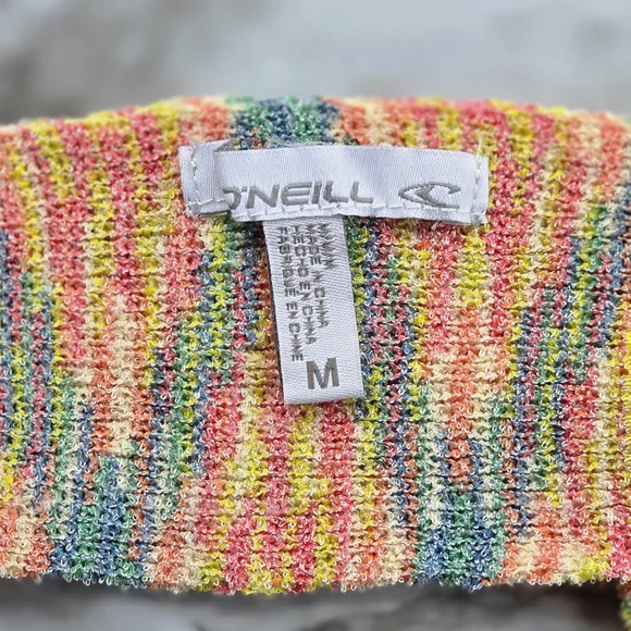 O'Neill Vibrant Knit Fringe Cropped Tank Top - Picture 6 of 7